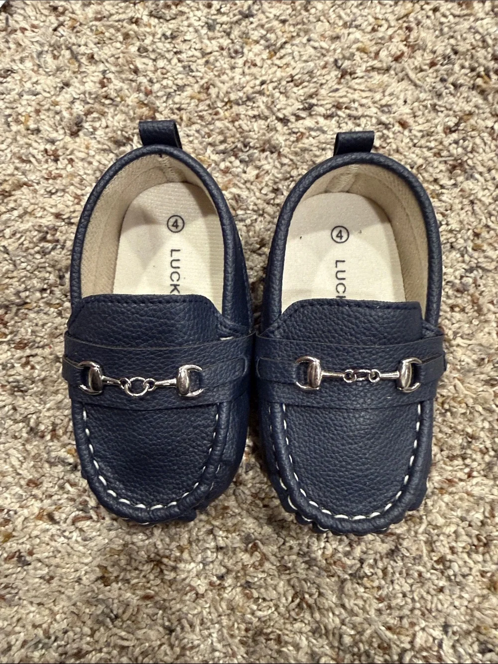 Lucky Brand Navy Baby Loafer Crib Shoes